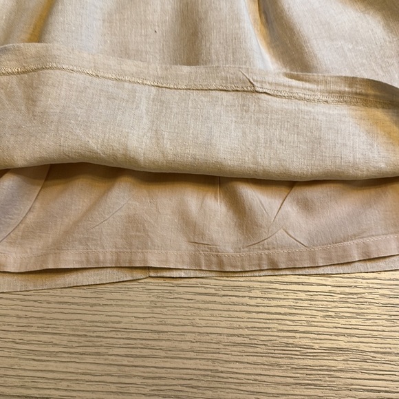 21 100% Linen Lined Mini‎ Skirt Size Large - Picture 4 of 6